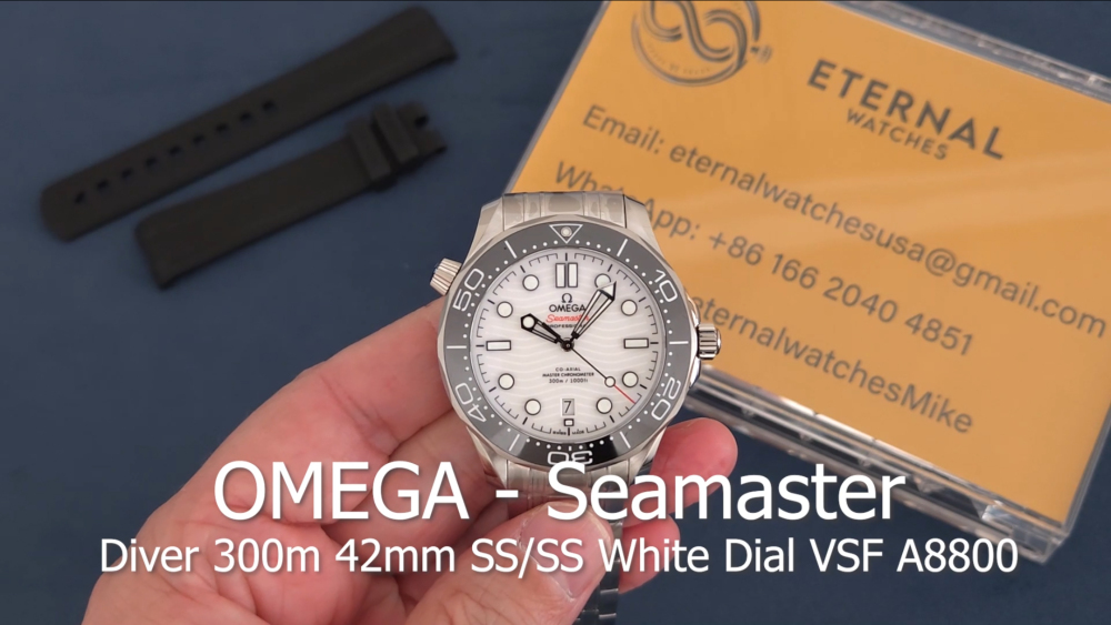 OMEGA - Seamaster Diver 300m 42mm SS/SS White Dial VSF A8800