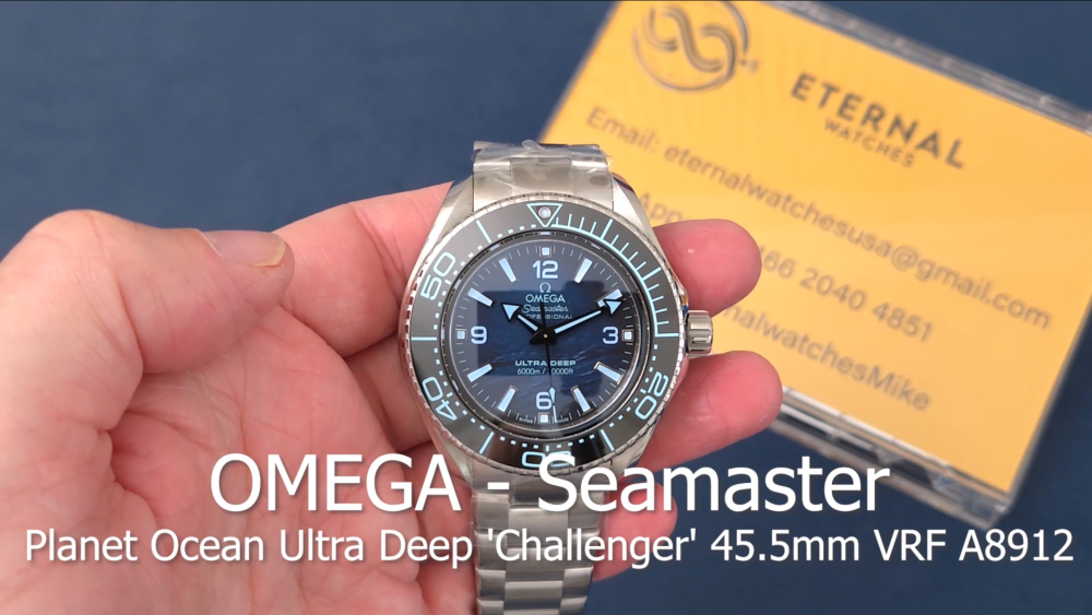 OMEGA - Seamaster Planet Ocean Ultra Deep Challenger 45.5mm SS/SS Blue Dial VRF A8912