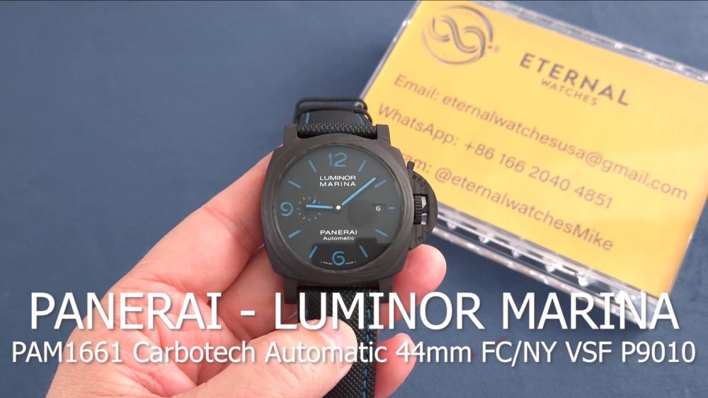 PANERAI - SUPER CLONE Luminor Marina PAM1661 Carbotech Automatic 44mm FC/NY VSF P9010