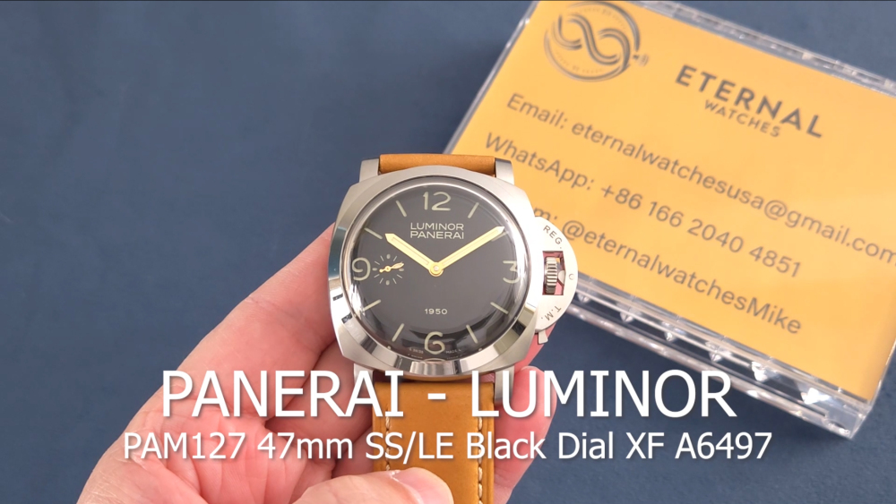 PANERAI - Luminor PAM127 47mm SS/LE Black Dial XF A6497
