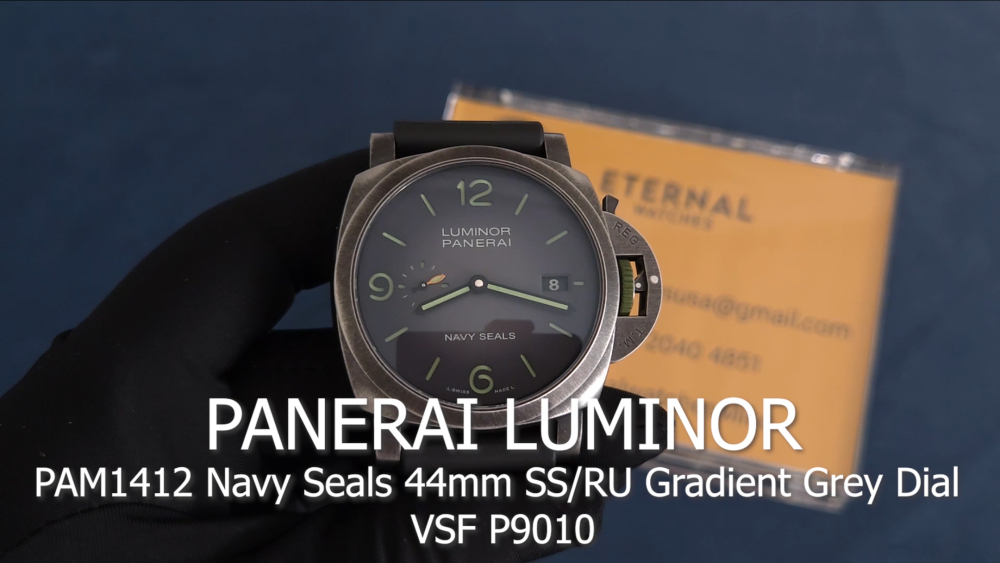PANERAI - Luminor PAM1412 Navy Seals 44mm SS/RU Gradient Grey Dial VSF P9010