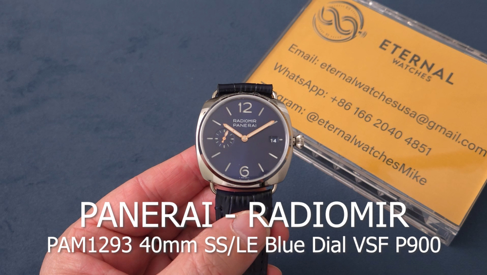 PANERAI - Radiomir PAM1293 40mm SS/LE Blue Dial VSF P900