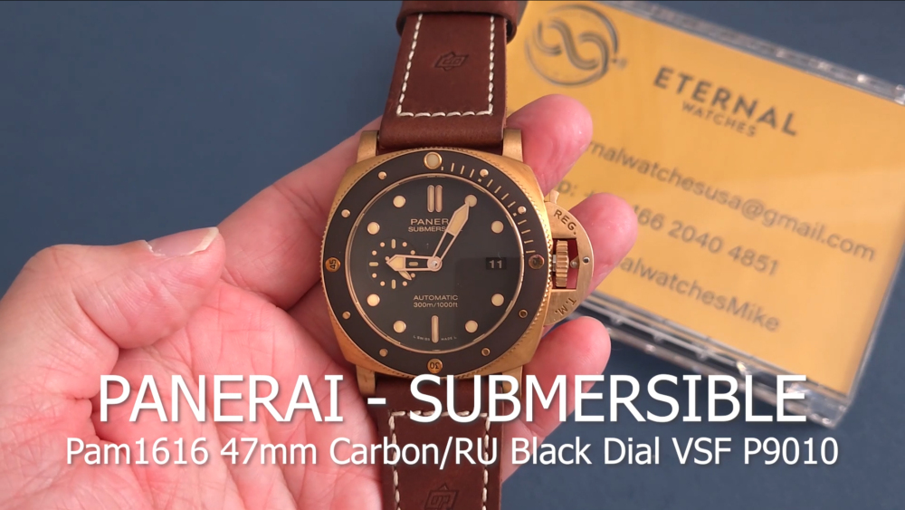 PANERAI - Submersible PAM968 47mm Bronzo Bronze/LE Brown Dial VSF P9010 Super Clone