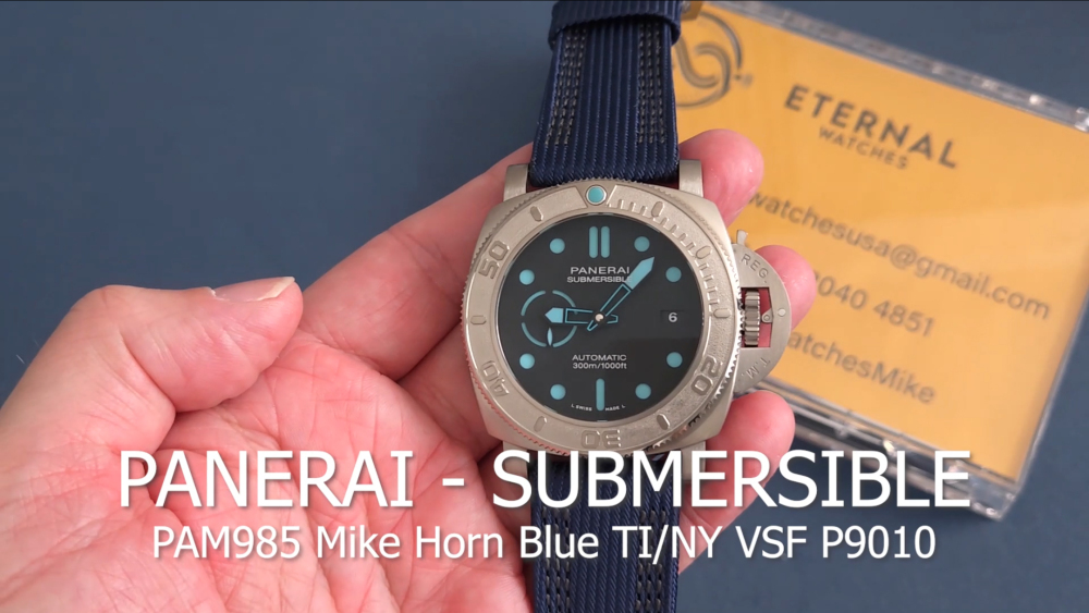 PANERAI - Submersible PAM985 Mike Horn Blue TI/NY VSF P9010