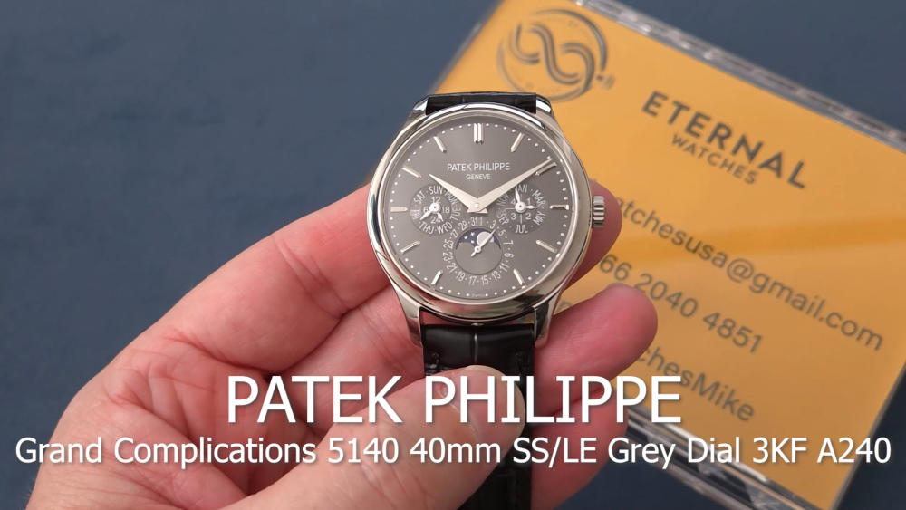 PATEK PHILIPPE - Grand Complications 5140 40mm SS/LE Grey Dial 3KF A240