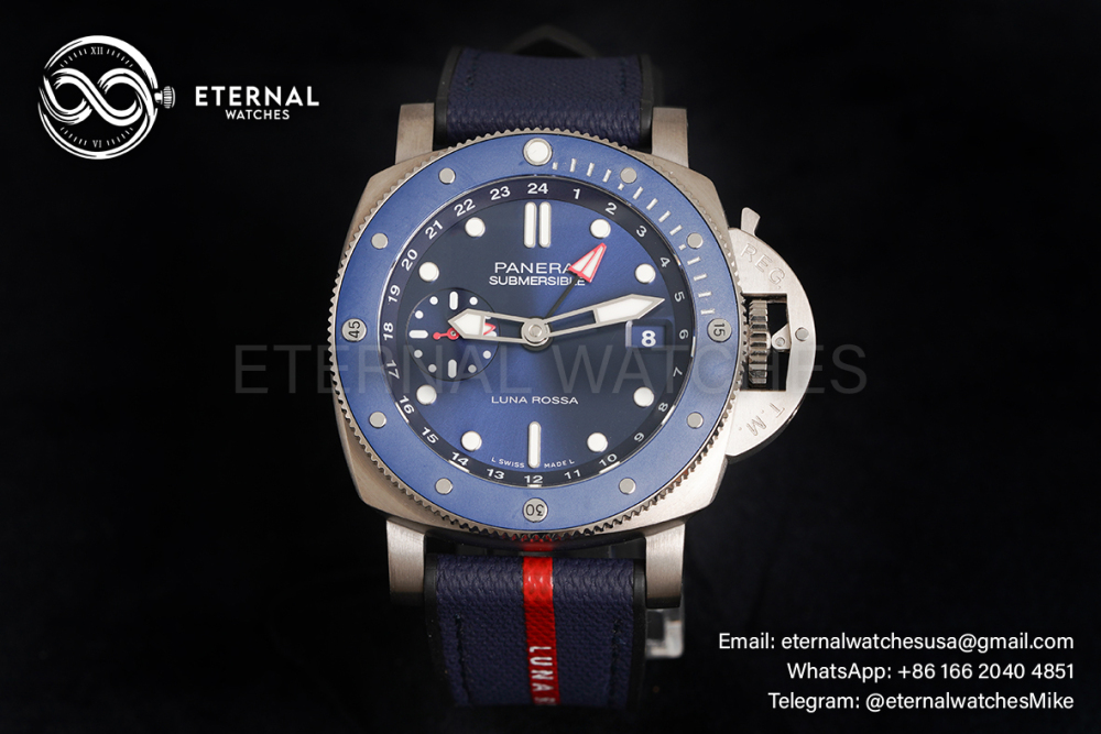 PANERAI - SUPER CLONE Submersible PAM1507 Luna Rossa 42mm SS/RU Blue Dial VSF P900