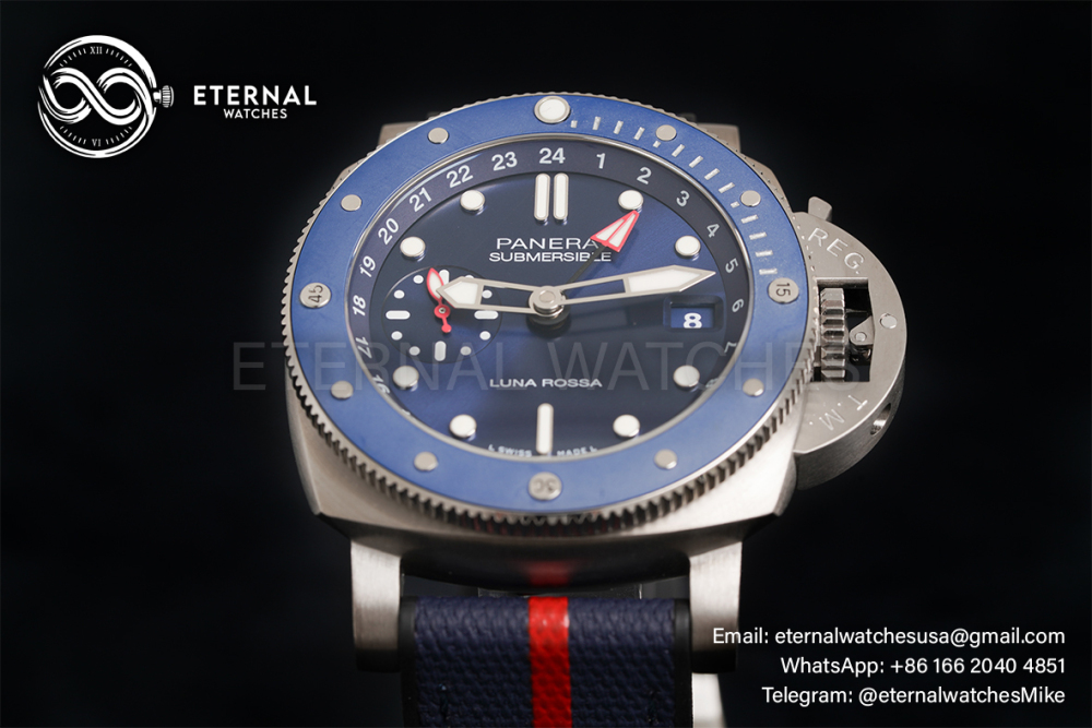 PANERAI - SUPER CLONE Submersible PAM1507 Luna Rossa 42mm SS/RU Blue Dial VSF P900