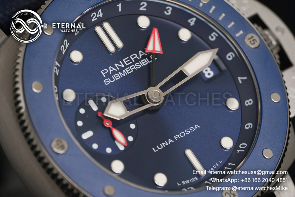 PANERAI - SUPER CLONE Submersible PAM1507 Luna Rossa 42mm SS/RU Blue Dial VSF P900