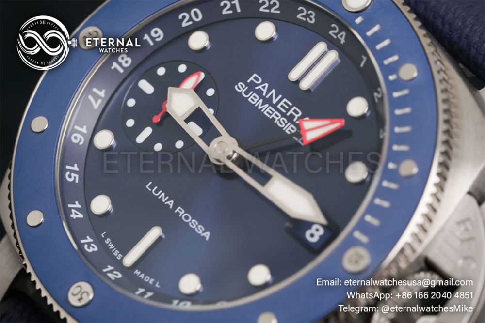 PANERAI - SUPER CLONE Submersible PAM1507 Luna Rossa 42mm SS/RU Blue Dial VSF P900