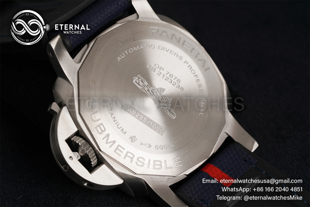 PANERAI - SUPER CLONE Submersible PAM1507 Luna Rossa 42mm SS/RU Blue Dial VSF P900