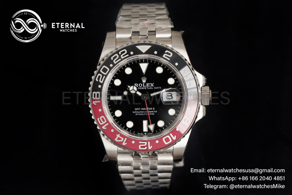 ROLEX - GMT Master II 126710 Coke 40mm Jubilee SS/SS Black Dial GMF DD3285