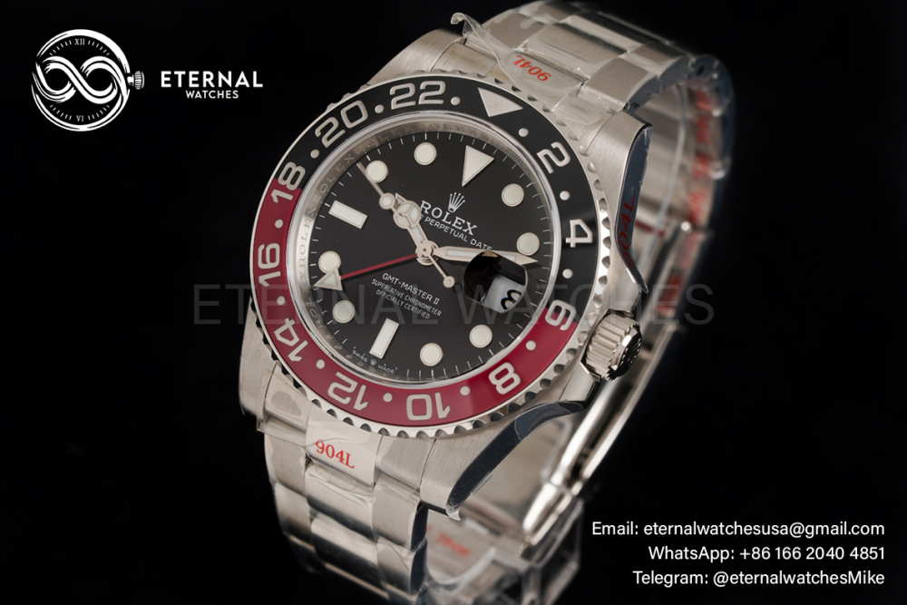 ROLEX - GMT Master II 126710 Coke 40mm Oyster SS/SS Black Dial GMF DD3285
