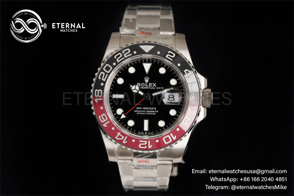 ROLEX - GMT Master II 126710 Coke 40mm Oyster SS/SS Black Dial GMF DD3285