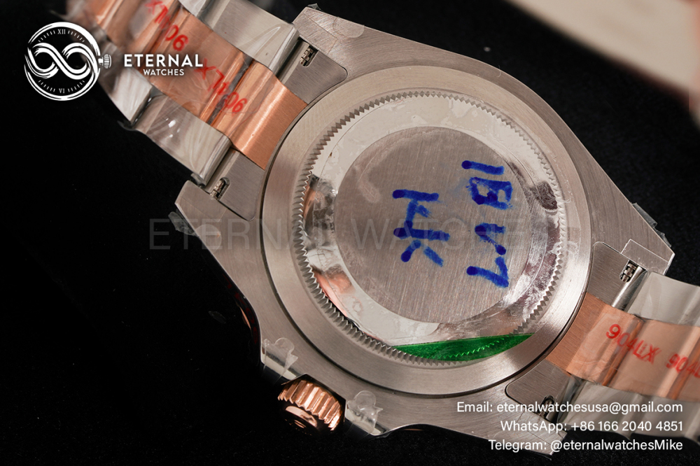 ROLEX - GMT Master II 126711 CHNR Root Beer SS/RG Black Dial GMF DD3285 (Gold Wrapped - Weight Adjusted)