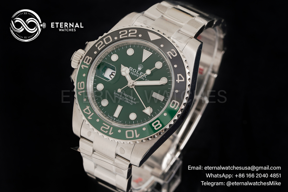 ROLEX - GMT Master II 126720 Sprite Oyster 40mm SS/SS Green Dial VSF DD3285