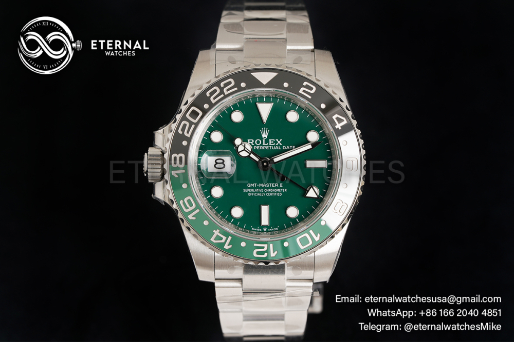 ROLEX - GMT Master II 126720 Sprite Oyster 40mm SS/SS Green Dial VSF DD3285