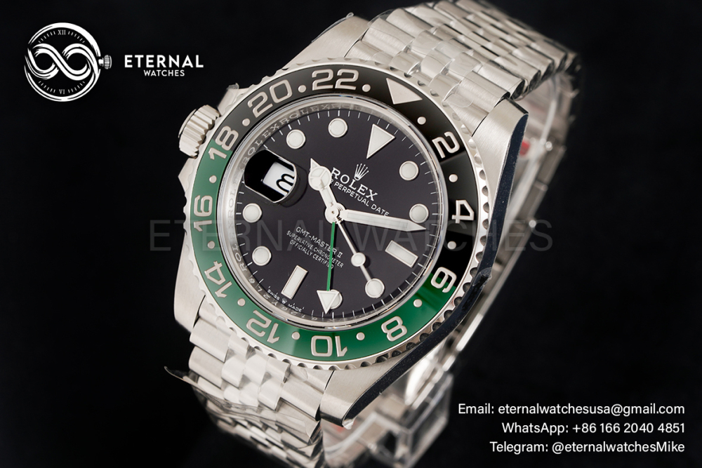 ROLEX - GMT Master II 126720 Sprite Jubilee 40mm SS/SS Black Dial VSF DD3285