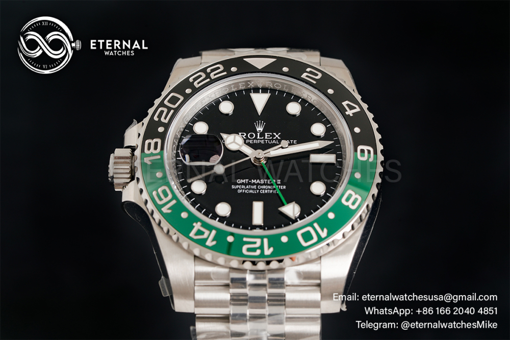 ROLEX - GMT Master II 126720 Sprite Jubilee 40mm SS/SS Black Dial VSF DD3285