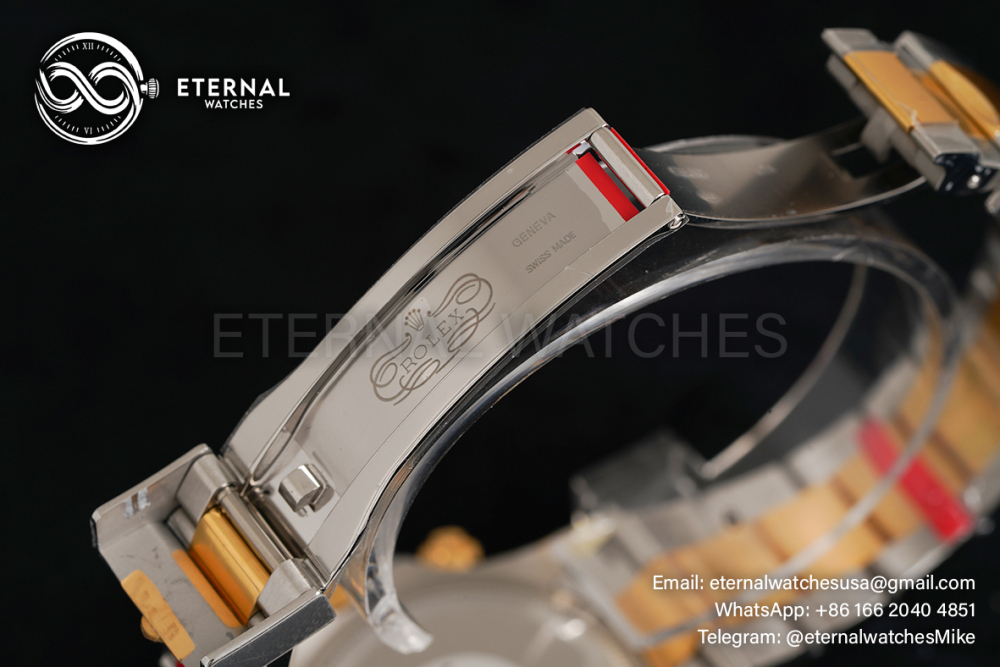 ROLEX - SUPER CLONE Daytona 126503 40mm YG/SS Black/Stk VSF DD4131 (Weight Adjusted)