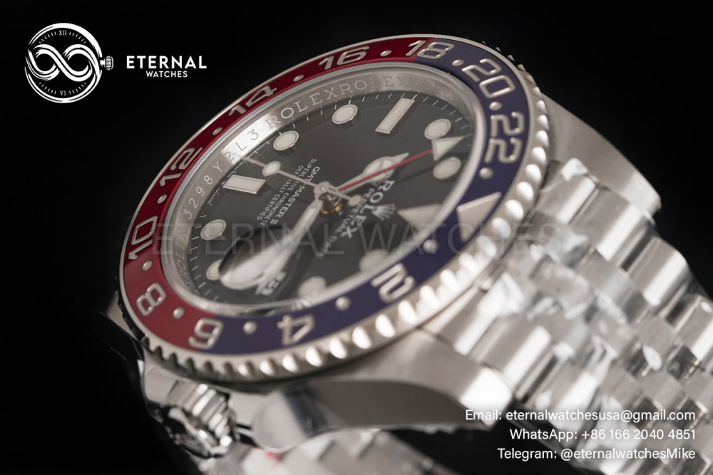 ROLEX - SUPER CLONE GMT Master II 126710 Pepsi Jubilee 40mm SS/SS Black VSF V3 DD3285