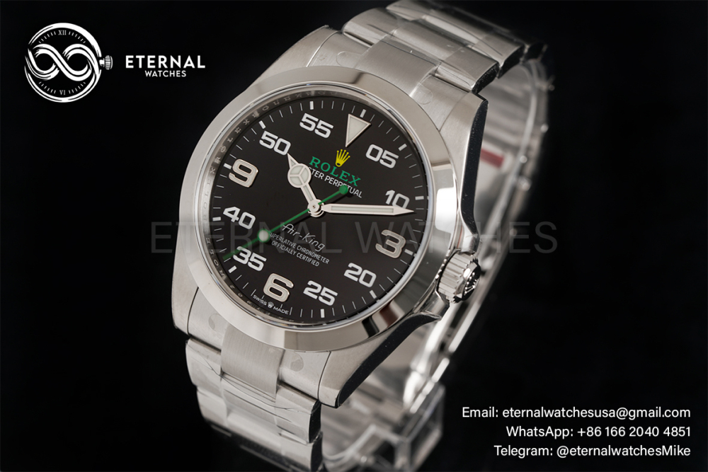 ROLEX - Air King 126900 40mm SS/SS Black Dial VSF VS3230