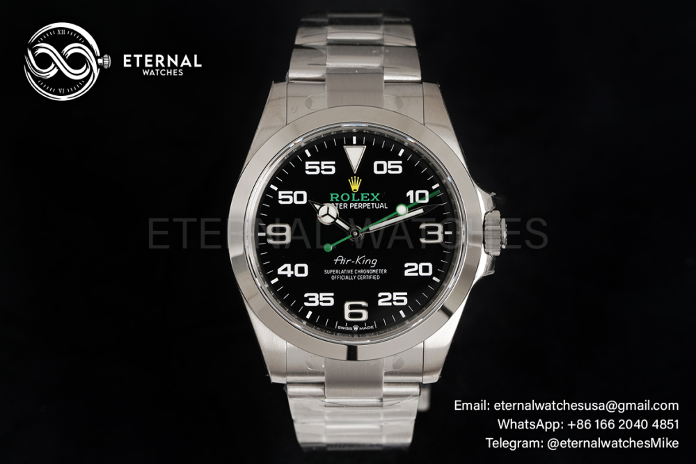 ROLEX - Air King 126900 40mm SS/SS Black Dial VSF VS3230