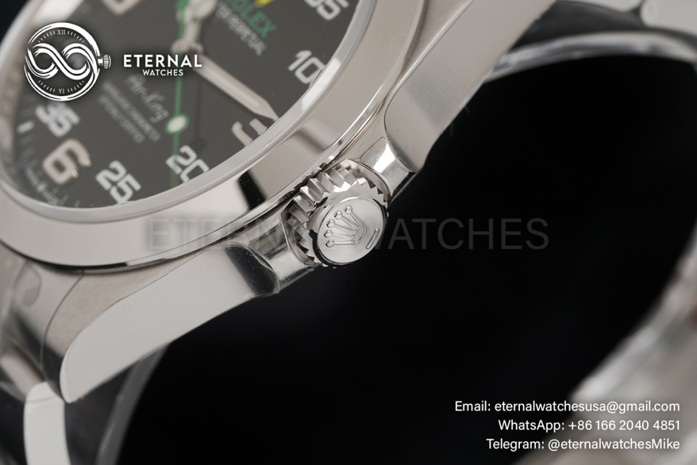 ROLEX - Air King 126900 40mm SS/SS Black Dial VSF VS3230