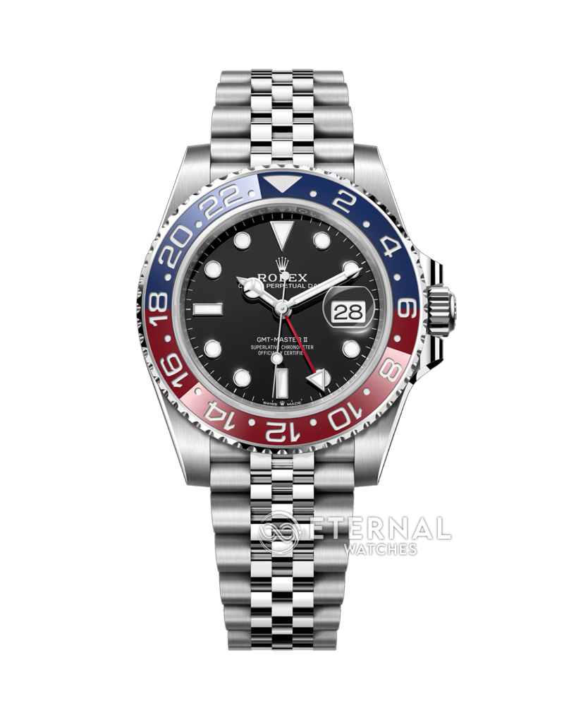 ROLEX - SUPER CLONE GMT Master II 126710 Pepsi Jubilee 40mm SS/SS Black VSF V3 DD3285