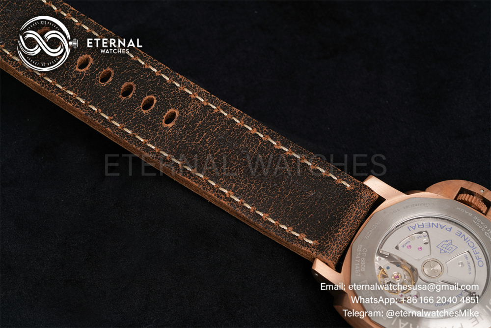 PANERAI - SUPER CLONE PAM382 Bronzo Submersible BR/LE Green VSF V2 Modified P9000