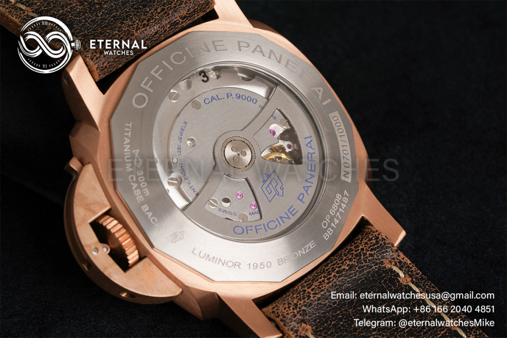 PANERAI - SUPER CLONE PAM382 Bronzo Submersible BR/LE Green VSF V2 Modified P9000