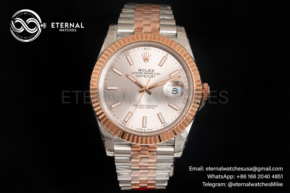 ROLEX - DateJust 41mm 126331 Jubilee RG/SS Champagne Dial VSF VS3235