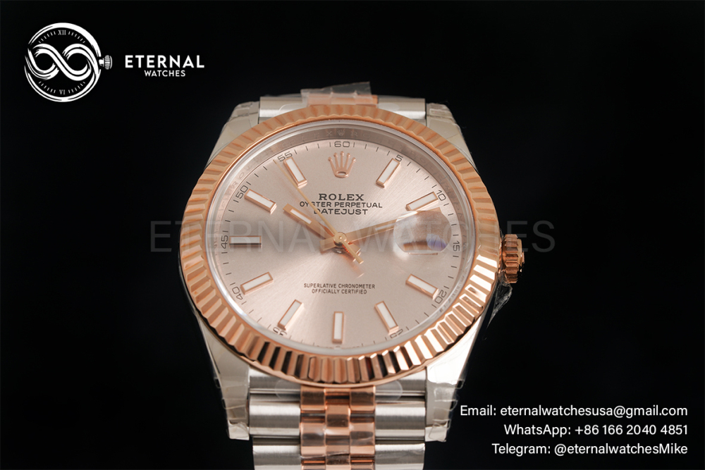 ROLEX - DateJust 41mm 126331 Jubilee RG/SS Champagne Dial VSF VS3235
