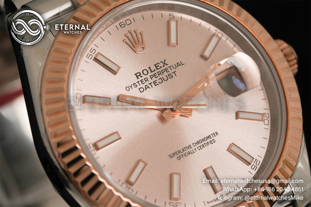 ROLEX - DateJust 41mm 126331 Jubilee RG/SS Champagne Dial VSF VS3235