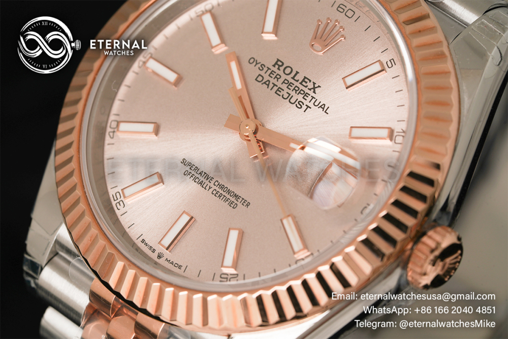 ROLEX - DateJust 41mm 126331 Jubilee RG/SS Champagne Dial VSF VS3235