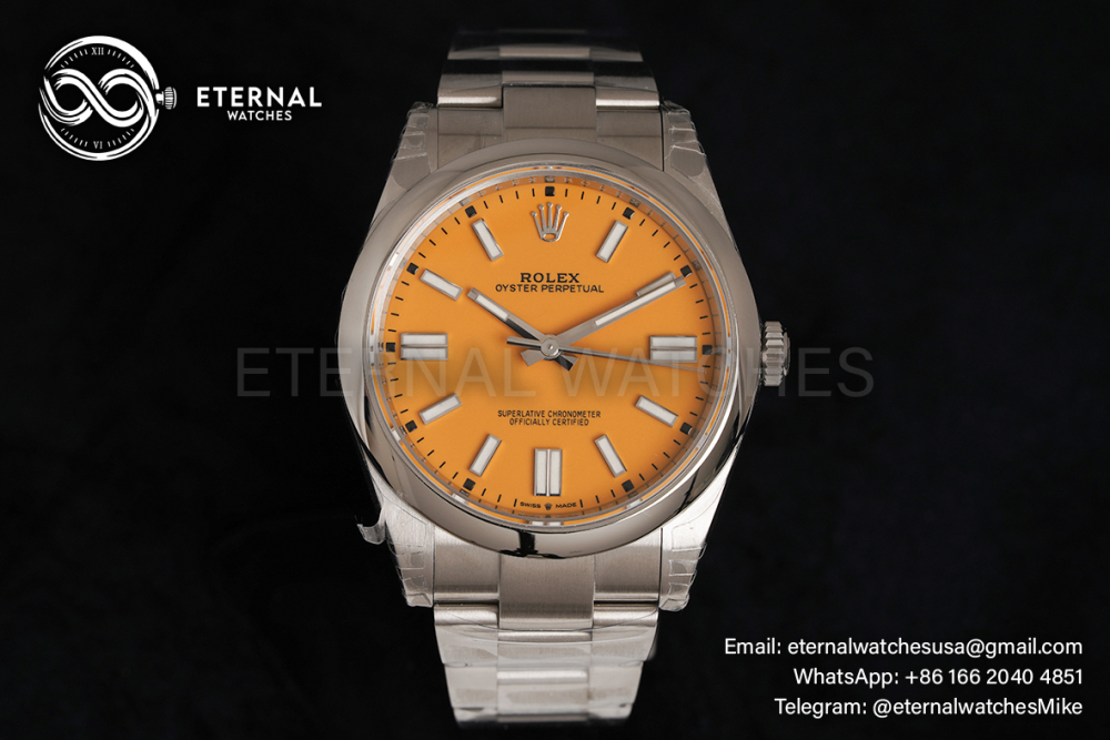 ROLEX - Oyster Perpetual 124300 41mm SS/SS Yellow Dial VSF VS3230
