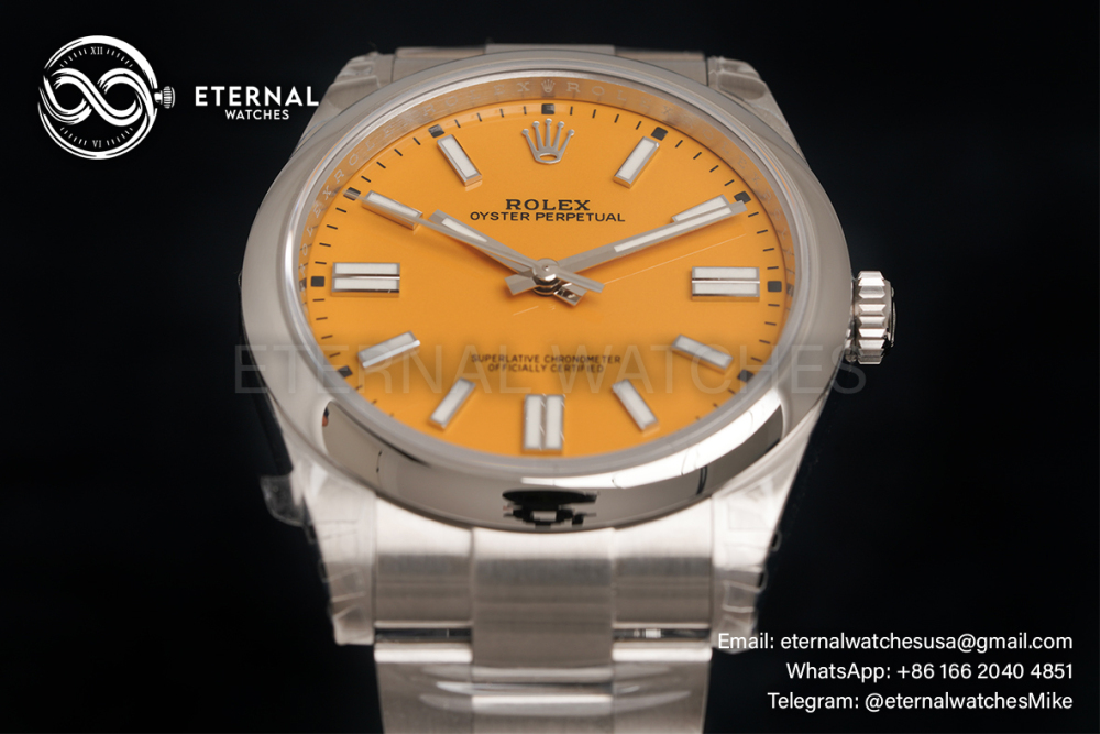ROLEX - Oyster Perpetual 124300 41mm SS/SS Yellow Dial VSF VS3230