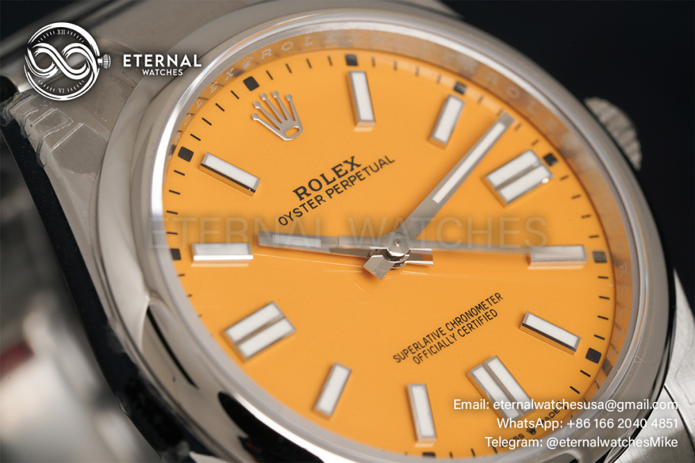 ROLEX - Oyster Perpetual 124300 41mm SS/SS Yellow Dial VSF VS3230