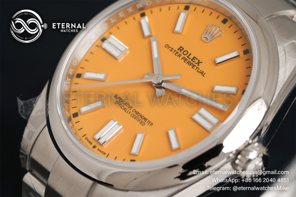 ROLEX - Oyster Perpetual 124300 41mm SS/SS Yellow Dial VSF VS3230