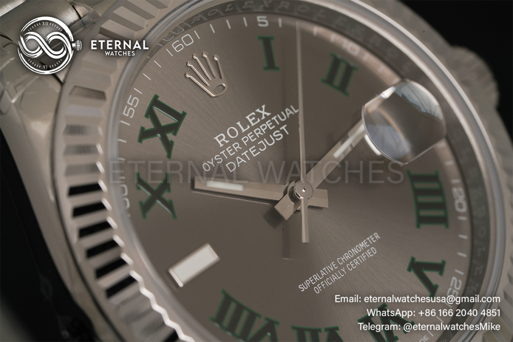 ROLEX - DateJust 126334 41mm Wimbledon Jubilee SS/SS Grey Dial VSF VS3235
