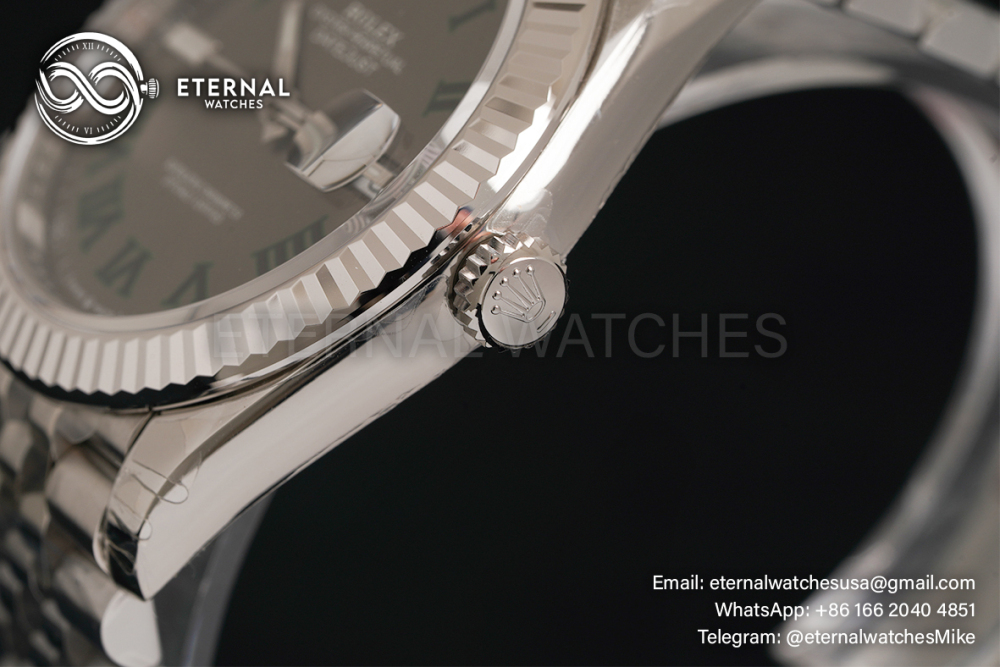 ROLEX - DateJust 126334 41mm Wimbledon Jubilee SS/SS Grey Dial VSF VS3235