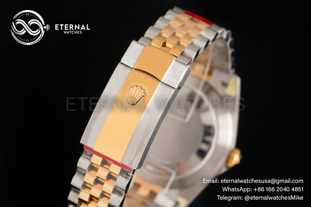 ROLEX - DateJust 126333 41mm Jubilee SS/YG Black/Stk VSF VS3235