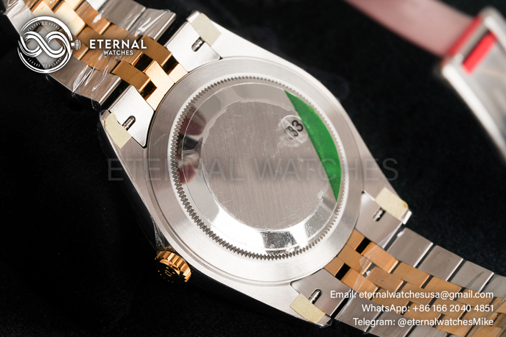 ROLEX - DateJust 126333 41mm Jubilee SS/YG Black/Stk VSF VS3235