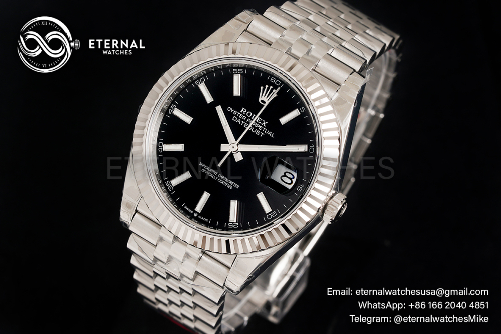 ROLEX - DateJust 126334 41mm Jubilee SS/SS Black Dial VSF VS3235