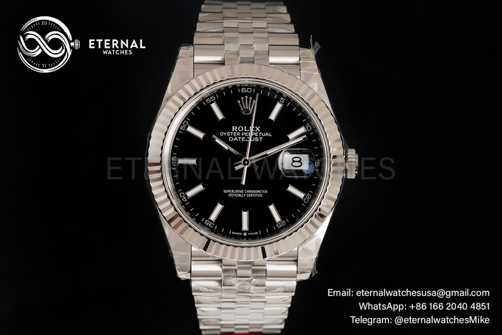 ROLEX - DateJust 126334 41mm Jubilee SS/SS Black Dial VSF VS3235