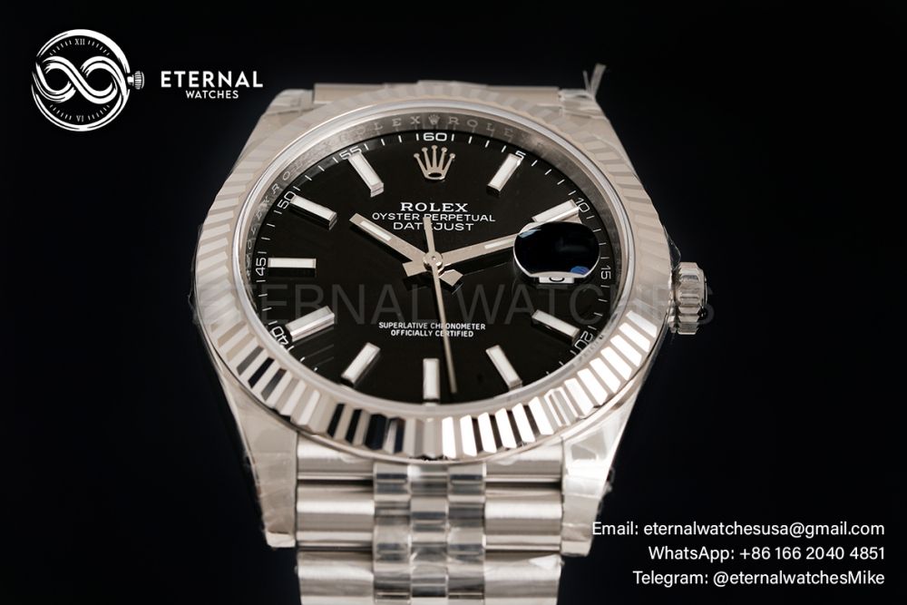 ROLEX - DateJust 126334 41mm Jubilee SS/SS Black Dial VSF VS3235