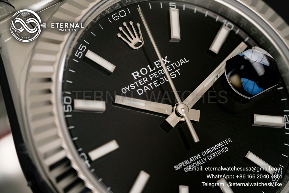 ROLEX - DateJust 126334 41mm Jubilee SS/SS Black Dial VSF VS3235