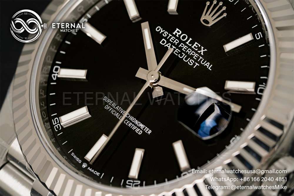 ROLEX - DateJust 126334 41mm Jubilee SS/SS Black Dial VSF VS3235