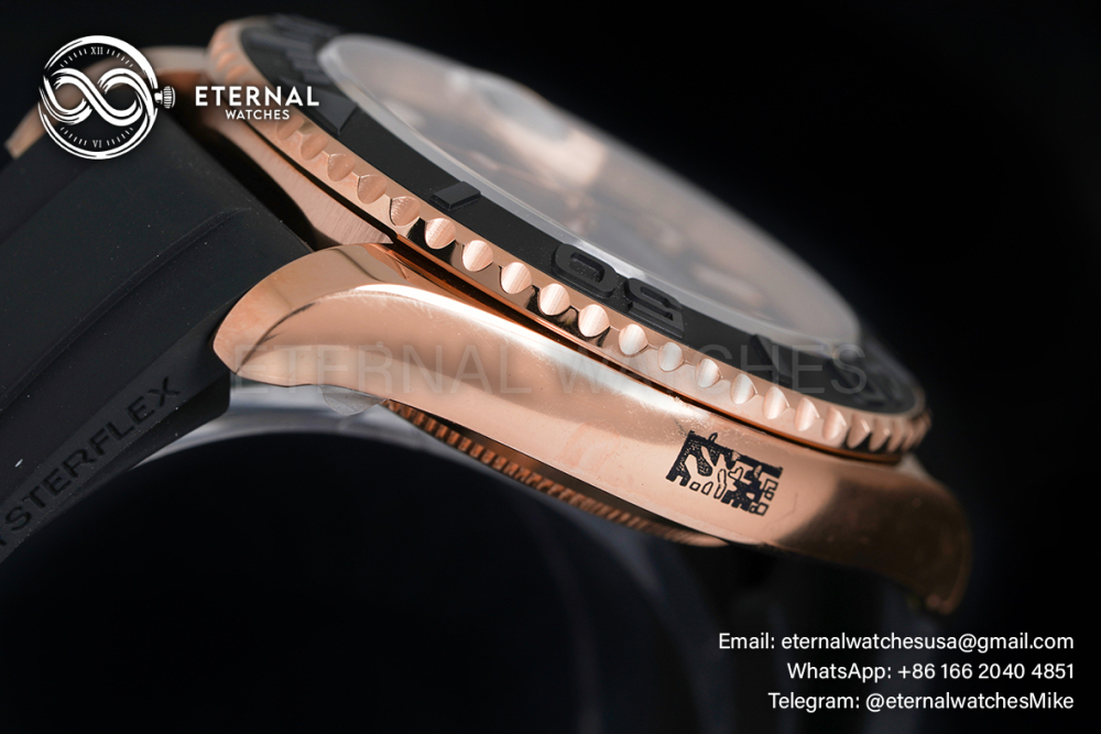 ROLEX - Yacht-Master 126655 40mm RG/RU Black/Dot CLEAN SH3235