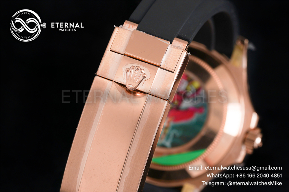 ROLEX - Yacht-Master 126655 40mm RG/RU Black/Dot CLEAN SH3235