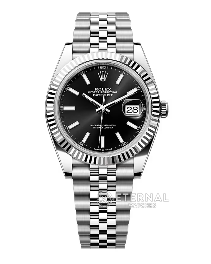 ROLEX - DateJust 126334 41mm Jubilee SS/SS Black Dial VSF VS3235
